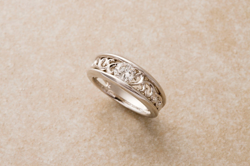 T様 周年 婚約指輪 リフォーム 福山の結婚指輪ショップcocoron ココロン オーダー リフォームジュエリー